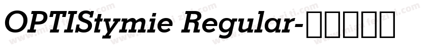 OPTIStymie Regular字体转换